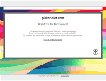 Tablet Screenshot of pinkchalet.com